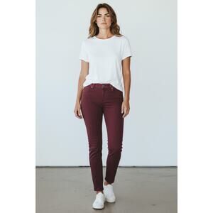 IRO Jarod Skinny Jeans Womens 29 Red Stretch Denim NWT Cropped